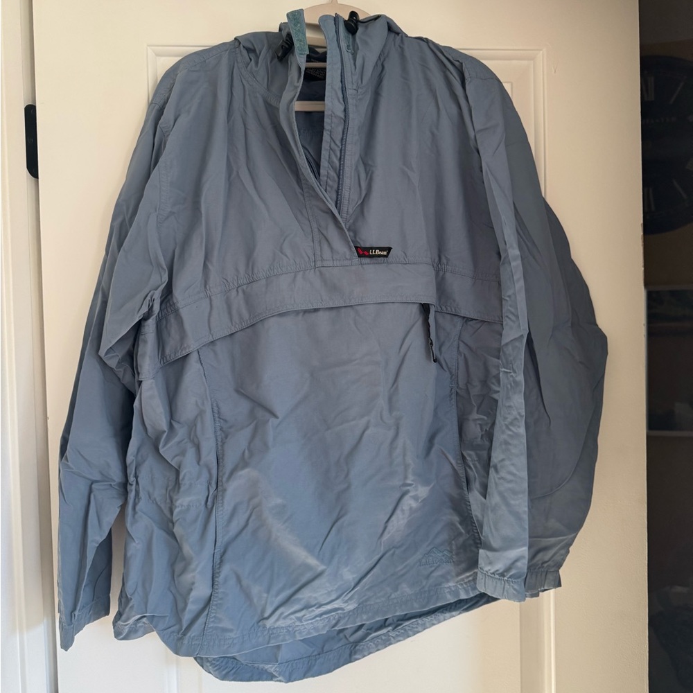 Women’s Light Blue/Gray LL bean Windbreaker Jacket